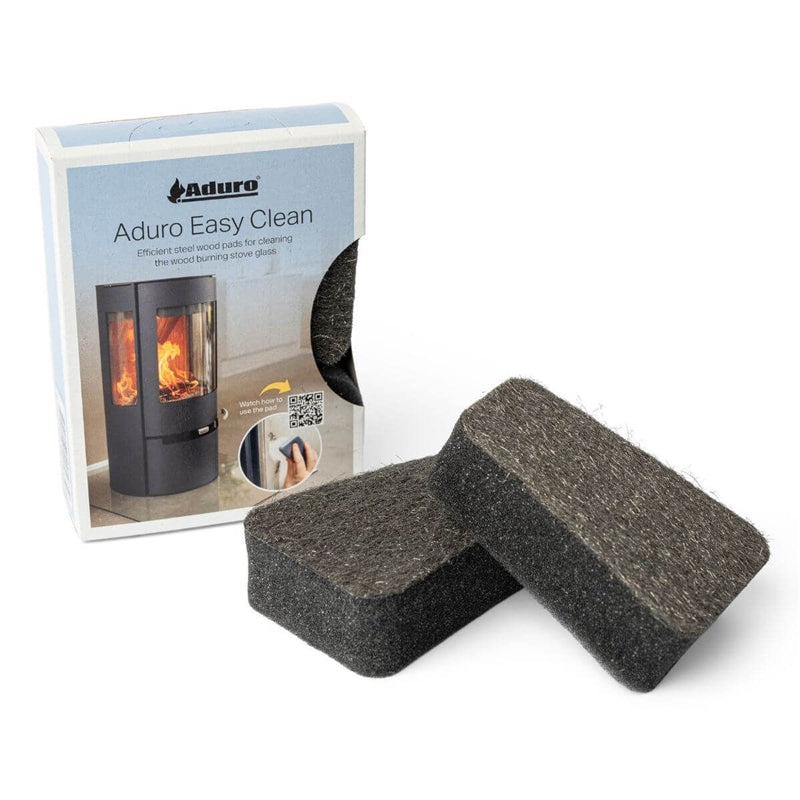 Aduro Easy Clean Rengöringssvamp för kaminglas, 2-pack